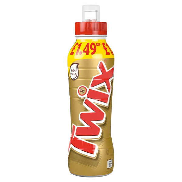 Twix Chocolate Brownie Milkshake Drink 350ml (Pack of 8)