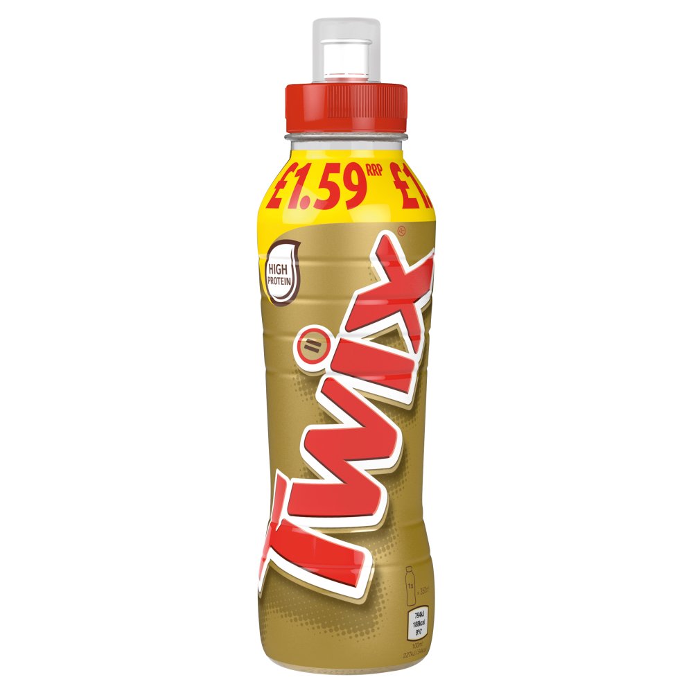 Twix Chocolate Caramel Biscuit Milk Shake Drink 350ml (Pack of 8)