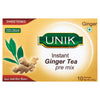 Unik Sweetened Instant Ginger Tea Pre Mix 10 x 22g (Pack of 5)