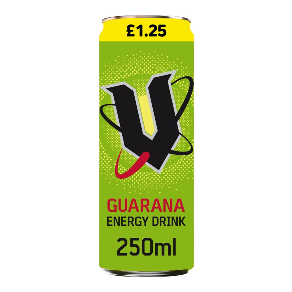 V Guarana Energy Drink 250ml (Pack of 24)
