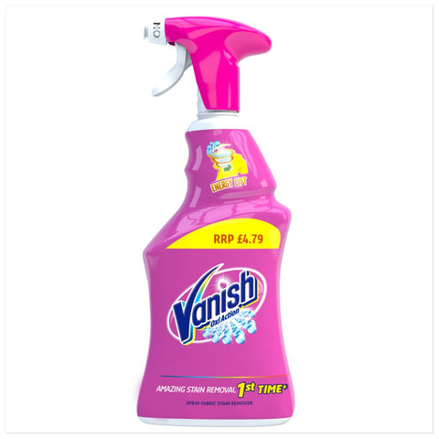 Vanish Oxi Action Fabric Stain Remover Spray 500 ml (Pack of 6)