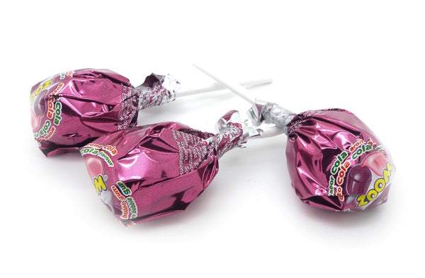 Vidal Mega Zoom Strawberry Lollipops 1kg Bag (Pack of 1)