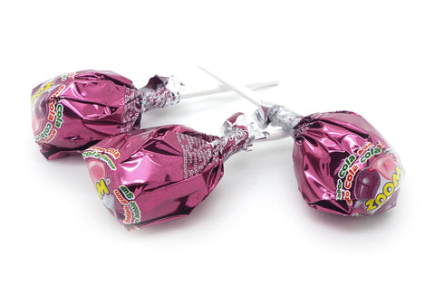 Vidal Mega Zoom Strawberry Lollipops 500g Bag (Pack of 1)