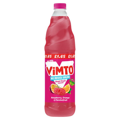Vimto Real Fruit Squash Raspberry, Orange & Passionfruit 725ml (Pack of 12)
