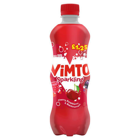 Vimto Sparkling Carb Cherry, Raspberry & Blackcurrant 500ml (Pack of 12)