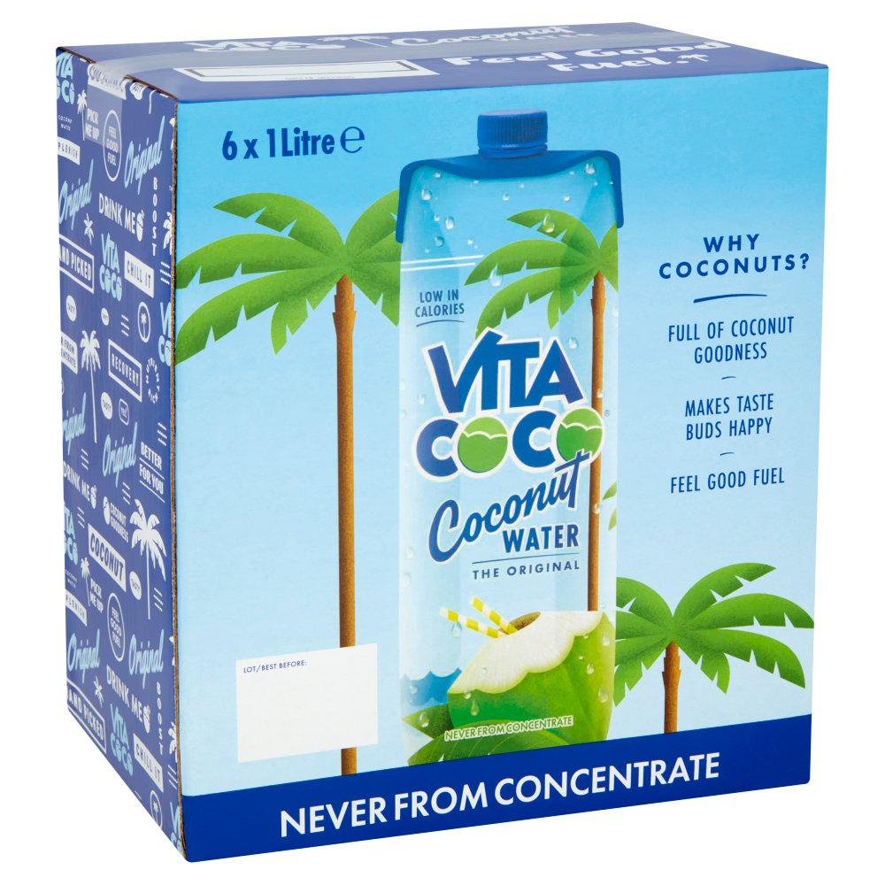 Vita Coco The Original Coconut Water 1 Litre (Pack of 6)