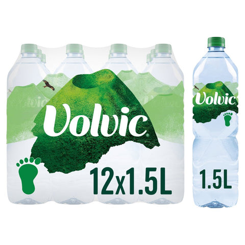 Volvic Natural Mineral Water 1.5L (Pack of 12)