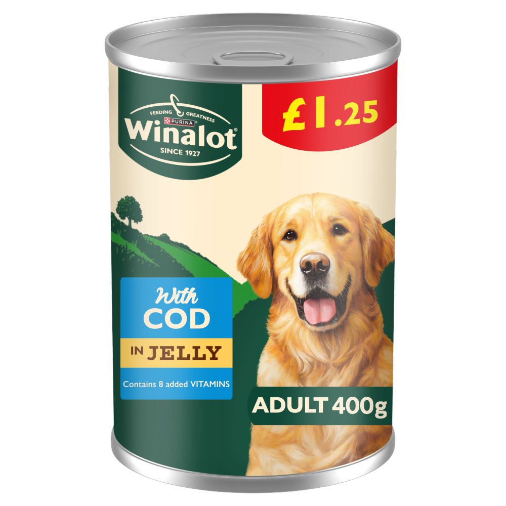 Winalot with Cod in Jelly 400g (Pack of 12)
