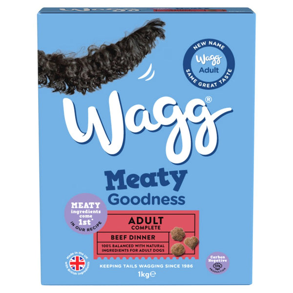Wagg Meaty Goodness Adult Complete Beef Dinner 1kg (Pack of 5)