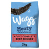 Wagg Meaty Goodness Adult Complete Beef Dinner Dry Dog Food 2kg (Pack of 1)