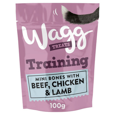 Wagg Training Treats Beef, Chicken & Lamb 100g (Pack of 8)