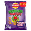 Walkers Monster Munch Pickled Onion Snacks Crisps 72g (Pack of 15)
