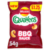 Walkers Quavers BBQ Sauce Snacks Crisps 54g (Pack of 15)