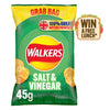 Walkers Salt & Vinegar Crisps 45g (Pack of 32)