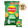 Walkers Salt & Vinegar Multipack Crisps 6x25g (Pack of 18)