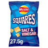 Walkers Squares Salt & Vinegar Snacks Crisps 27.5g (Pack of 32)