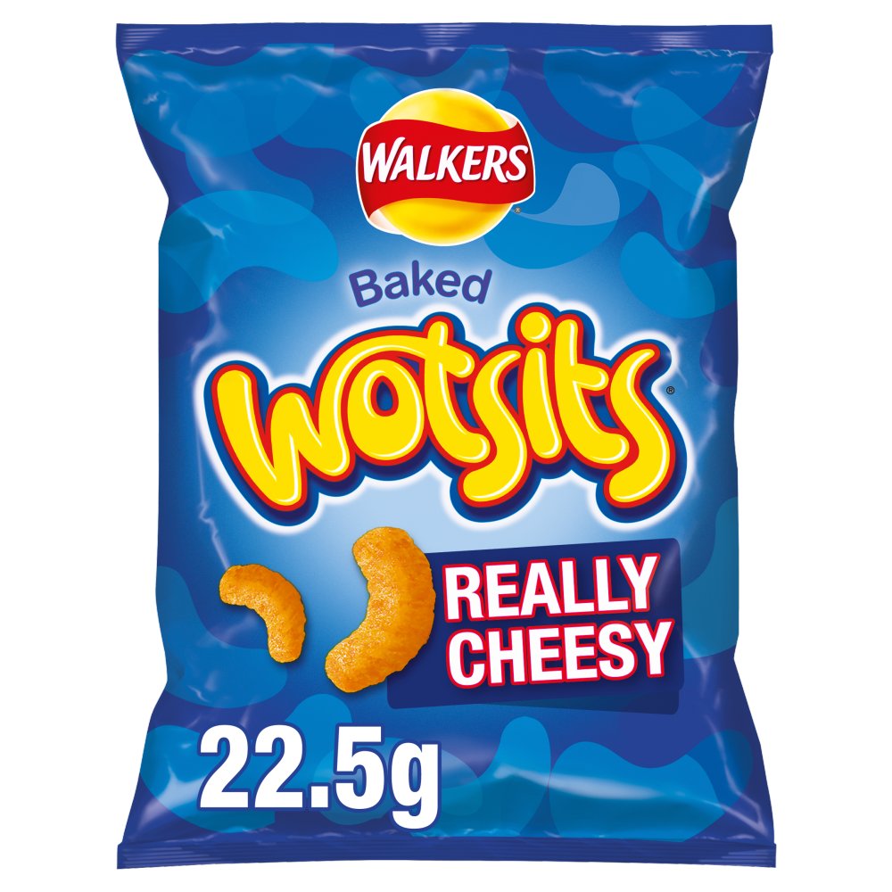 Walkers Wotsits Really Cheesy Snacks Crisps 22.5g (Pack of 32)