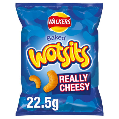 Walkers Wotsits Really Cheesy Snacks Crisps 22.5g (Pack of 32)