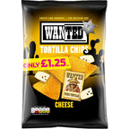 Wanted Tortilla Chips Cheese 125g (Pack of 12)