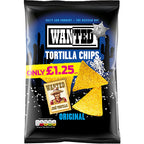 Wanted Tortilla Chips Salt 125g (Pack of 12)