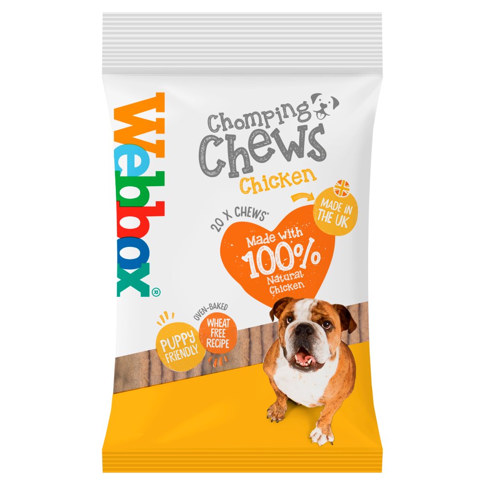 Webbox 20 Chomping Chews Chicken 200g (Pack of 10)