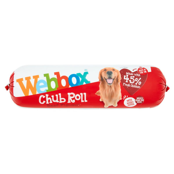 Webbox Chub Roll Beef Flavour 1-7 Years 720g (Pack of 15)