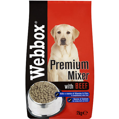 Webbox Mixer Biscuit with Beef 2kg (Pack of 1)