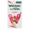 Webbox Lick-e-Lix with Salmon Tasty Yoghurty Treat 5 x 15g (Pack of 10)