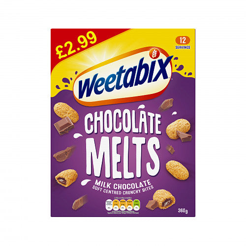 Weetabix Milk Chocolate Melts Case 360g (Pack of 6)