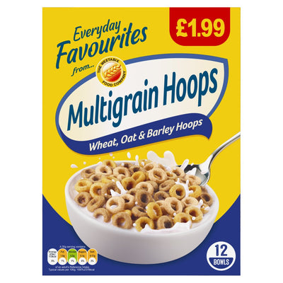 Weetabix Multigrain Hoops 357g (Pack of 8)