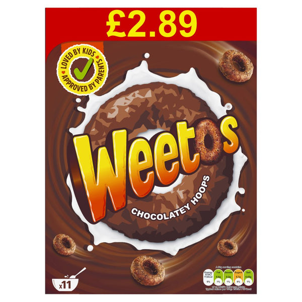 Weetos Chocolatey Hoops 350g (Pack of 8)