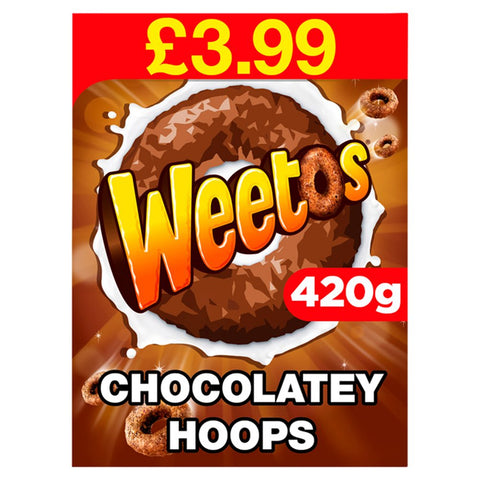 Weetos Chocolatey Hoops 420g (Pack of 8)