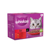 Whiskas 1+ Meaty Meals Adult Wet Cat Food Pouches in Gravy 12 x 85g (Pack of 4)