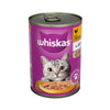 Whiskas Adult Wet Cat Food Chicken in Jelly Tin 400g (Pack of 12)