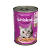 Whiskas Adult Wet Cat Food Salmon in Jelly Tin 400g (Pack of 12)