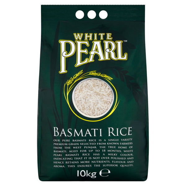 White Pearl Basmati Rice 10kg (Pack of 1)