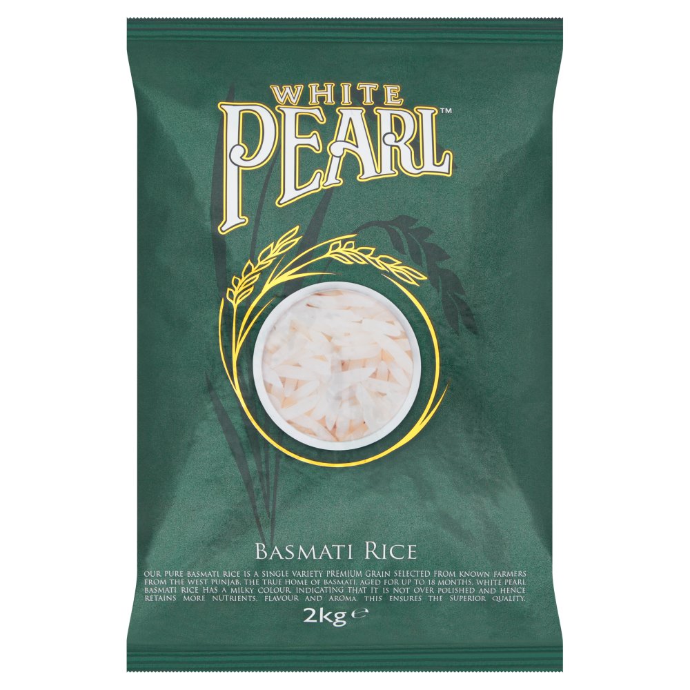 White Pearl Basmati Rice 2kg (Pack of 5)