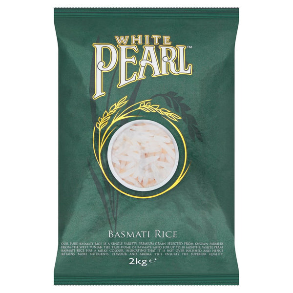 White Pearl Basmati Rice 2kg (Pack of 1)
