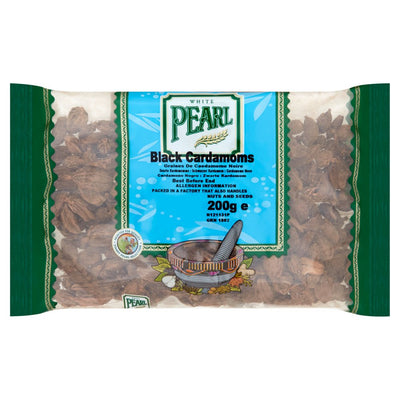 White Pearl Black Cardamoms 200g (Pack of 1)