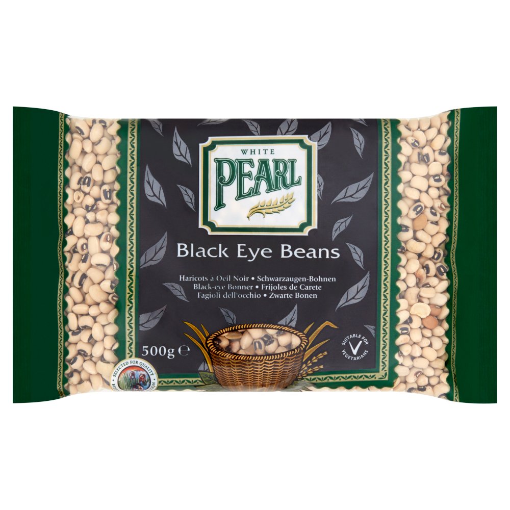 White Pearl Black Eye Beans 500g ( pack of 12 )