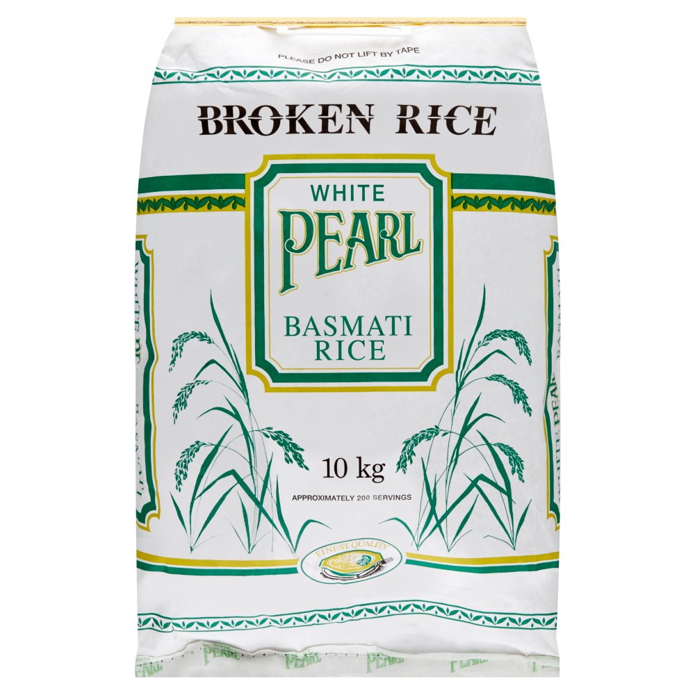 White Pearl Broken Basmati Rice 10kg (Pack of 1)
