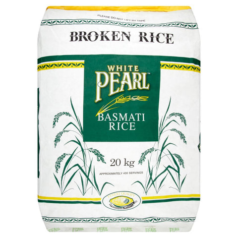 White Pearl Broken Rice Basmati Rice 20kg (Pack of 1)