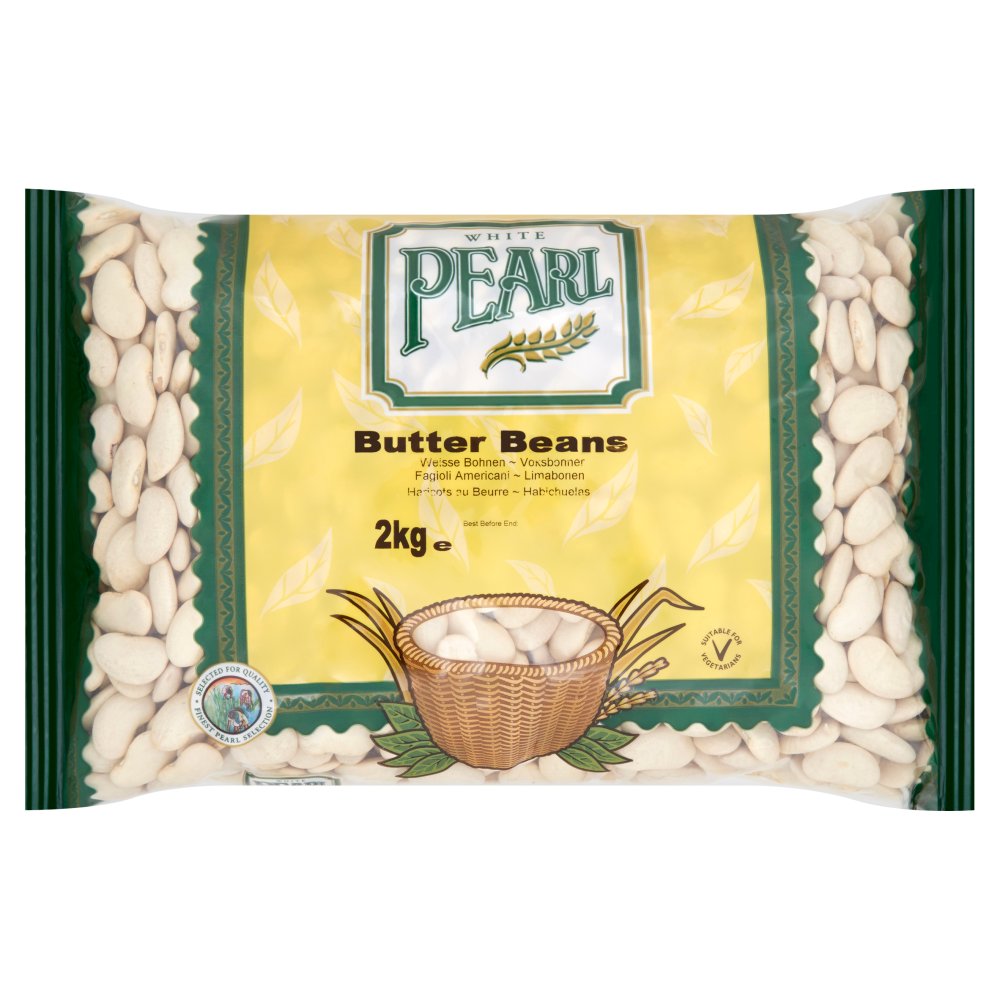 White Pearl Butter Beans 2kg (Pack of 1)
