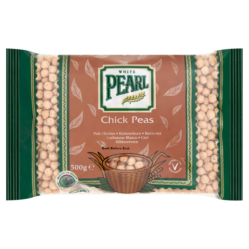 White Pearl Chick Peas 500g (Pack of 12)