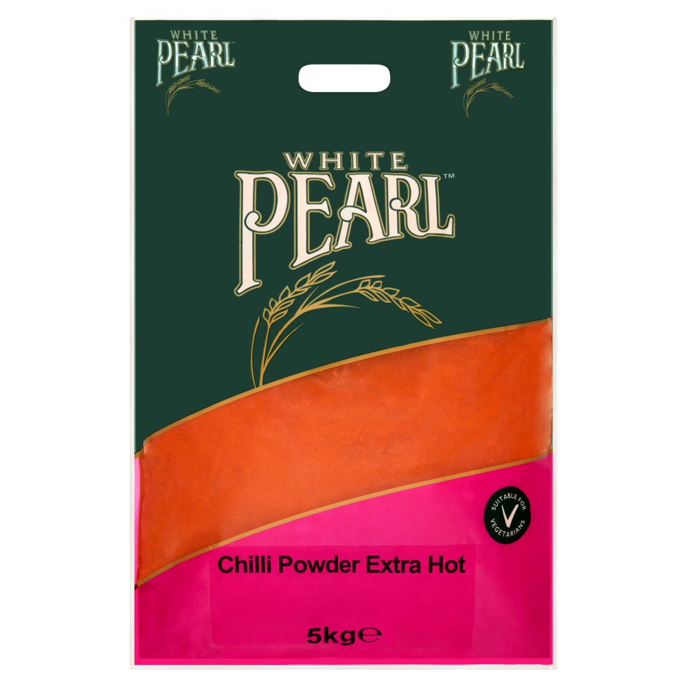 White Pearl Chilli Powder Extra Hot 5kg (Pack of 1)