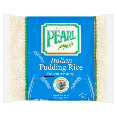 White Pearl Italian Pudding Rice 500g (Pack of 8)