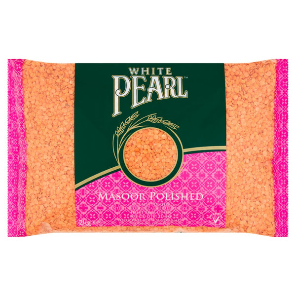 White Pearl Masoor Polished 2kg (Pack of 1)