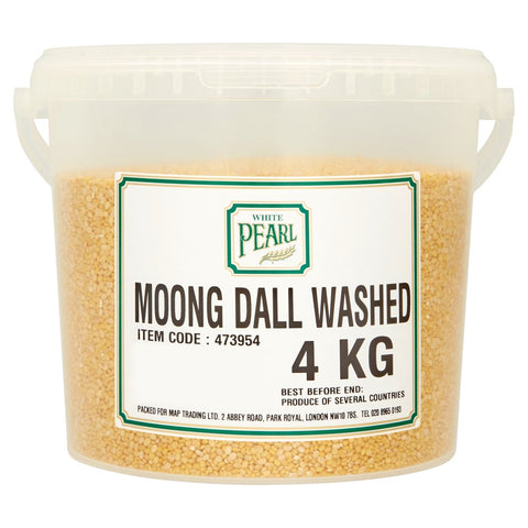 White Pearl Moong Dall Washed 4kg (Pack of 1)
