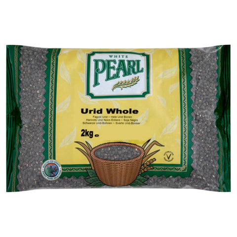 White Pearl Urid Whole 2kg (Pack of 1)
