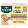 Winalot Meaty Chunks in Gravy 12 x 100g (Pack of 4)